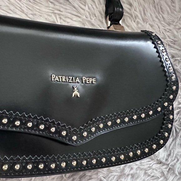 Patrizia Pepe Black Studded Shoulder Bag - Picture 4 of 16